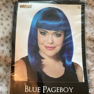 Spirit blue costume wig